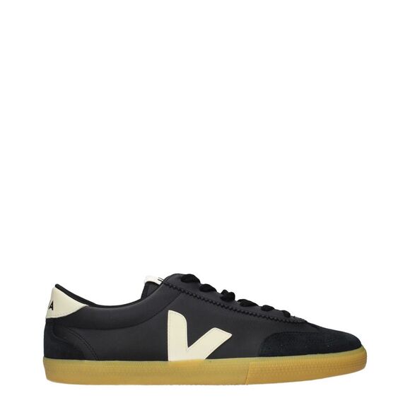 Veja Black Leather Low Top Men\'s Sneakers